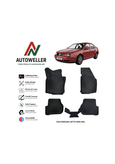 Volkswagen Jetta 2005-2011 Havuzlu Oto Paspas