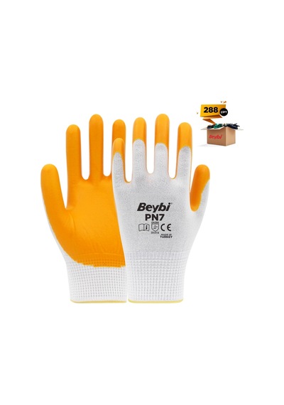 Beybi Pn7 Polyester Örme Nitril Iş Eldiveni 288 Çift Koli