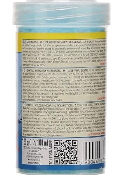 Sanital +alovera 100ml Akvaryum Tuzu