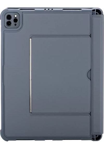 Newface Apple T5510d iPad Uyumlu  Pro 13 2024 Kılıf Palermo Ledli Klavyeli Standlı Tablet Kılıfı - Siyah Diğer