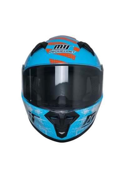 Motosiklet Ve Bisiklet Mini Çocuk Kaskı Full Face Ce Sertifikalı Child Motor Kask Blue Mavi