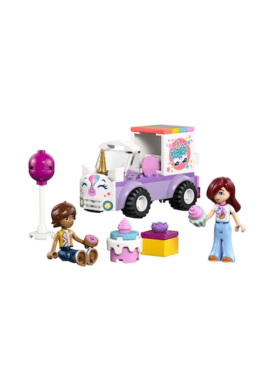 LEGO® Friends Tek Boynuzlu At Pasta Dağıtım Arabası 42675 - 4 yaş ve üzeri çocuklar için Yaratıcı Oyuncak Yapım Seti (67 Parça)