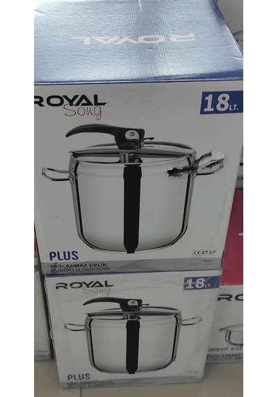 Royal Song Plus 18 Lt. Çelik Düdüklü Tencere Çok Renkli