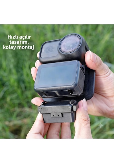 Teknoroket Djı Osmo Nano Uyumlu Manyetik Kamera Tutucu Ve Stand Manyetik Braket Siyah
