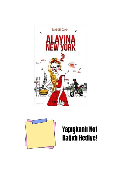 Alayına New York 2 + Yapışkanlı Not Kağıdı