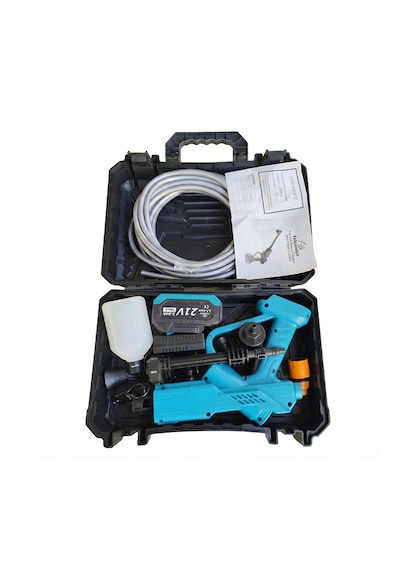 Falconhill Cpw-02 21v 3.0ah Şarjlı Basınçlı Yıkama Makinesi Seti Çantalı - Çok Fonksiyonlu Başlık