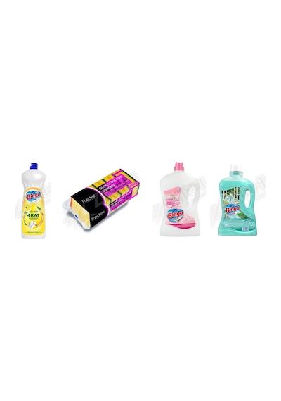 Bingo Bulaşık Deterjanı 650 Ml +flodex 5'li + Yüzey Tem. Fresh 2.5 Lt + Yüzey Tem. Fresh 2.5 Lt 4'lü Set Diğer