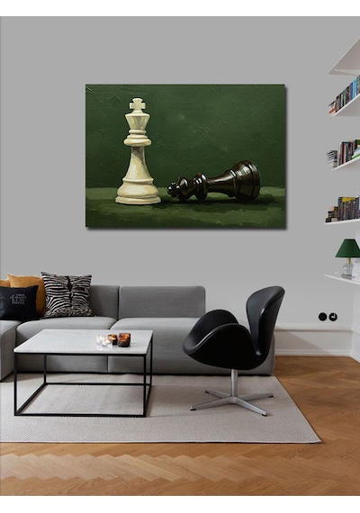 Kanvas Tablo Satrançta Şah Ve Mat 50cmx70cm