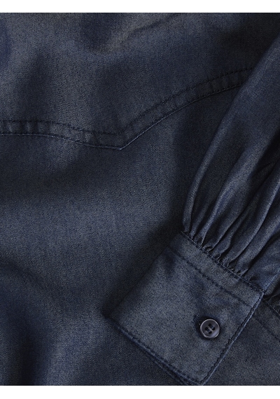 Jack & Jones Kadin Gömlek - Debby - 12280995 Dark Medium Blue Denim