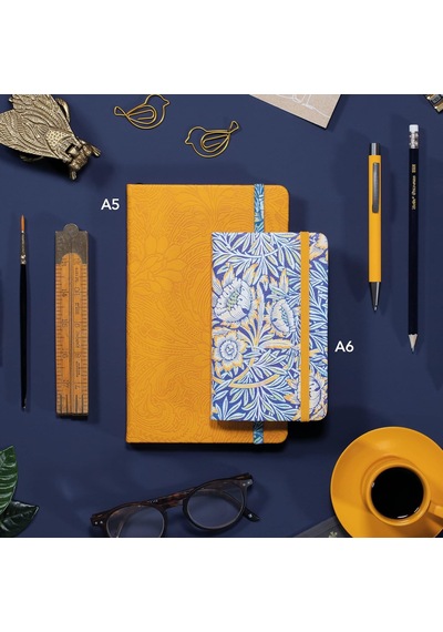 Bookaroo A6 Günlük Mavi Çiçek Desen