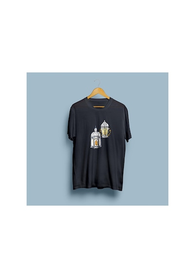Bahriyeli Collection Oversize Ramazan Ve Kurban Bayramı 2. Tasarım Unisex T-shirt Siyah