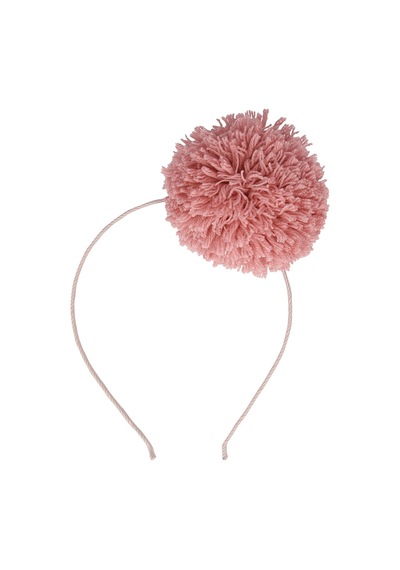 Meri Meri - Pink Pompom Headband - Pembe Ponponlu Taç Çok Renkli