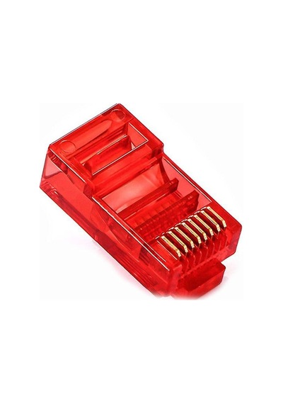 Powermaster Pm-22701 Rj45 Rj45 Cat6 8p/8c Kırmızı Soket 100lü Paket