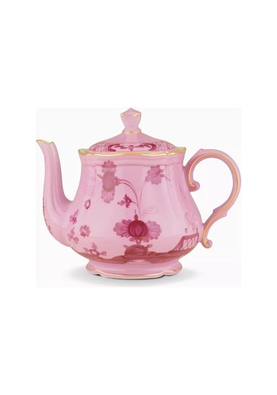 Ginori 1735 Çaydanlık Porselen 680ml Oriente Italiano Koleksiyonu Şık Desen Kapaklı Çaydanlıklar 171 Çok Renkli