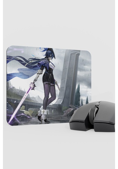 Clorinde Genshin Impact Anime Gacha V1 - 22x18 Gaming Mouse Pad Fare Altlığı
