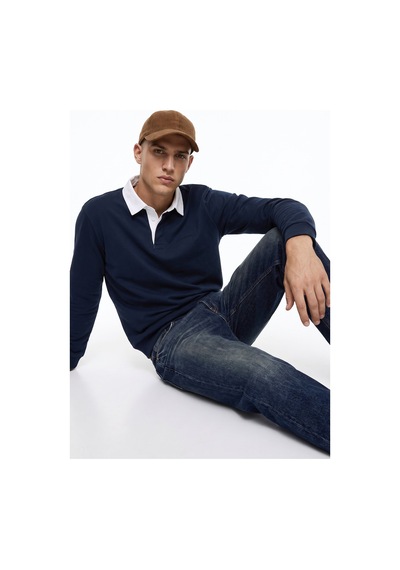 Mustang Lacivert Erkek Sweatshirt M6wm-swt1024