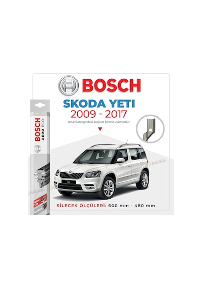 Skoda Yeti Muz Silecek Takımı 2009-2017 Bosch Aeroeco