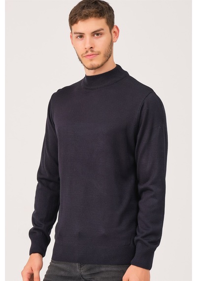 V0004 Dewberry Erkek Turtleneck Kazak-lacivert
