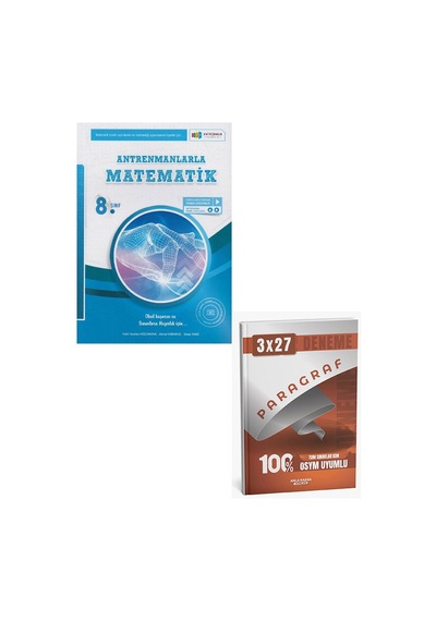 Antrenmanlarla 2027 Matematik 8. Sınıf Tamamı Video Çözümlü Soru Bankası+anla Kazan Paragraf Deneme