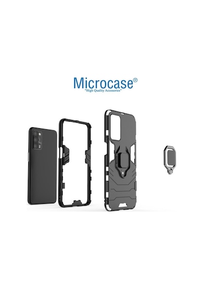 Microcase Oppo A55 Batman Yüzüklü Armor Kilif - Siyah 537570773