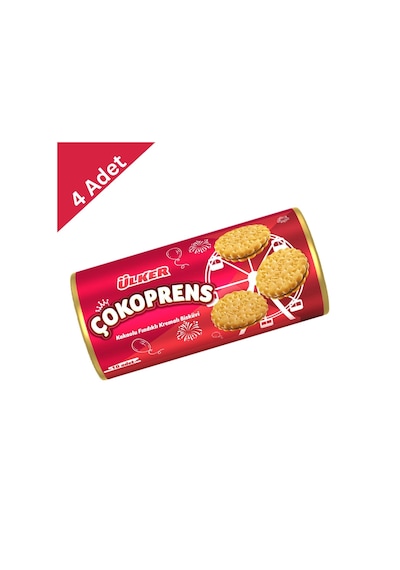 Ülker Çokoprens 10 Lu X 4 Adet - Nesillerin Vazgeçilmezi Çikolatalı Bisküvi Klasiği