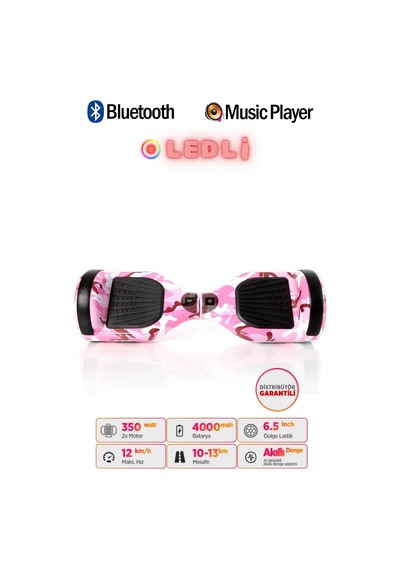 Citymate Elektrikli Kaykay Akıllı Denge Hoverboard + Hoverkart + Çanta Full Ledli Extrem Paket D05