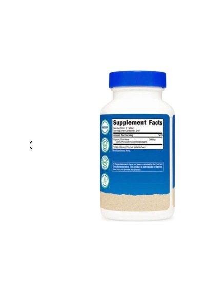 Spirulina Tablets Organic 500 Mg 240 Tablets