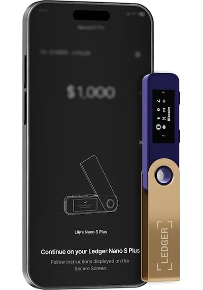 Ledger Nano S Plus Kripto Donanım Cüzdanı Nebula Kızılı