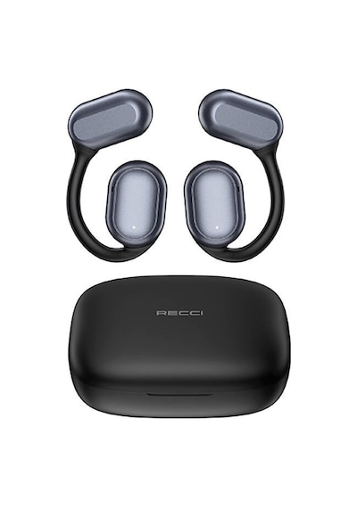Recci REP-W76 Elegant Serisi OWS Wireless Hi-Fi Dijital Led Göstergeli Bluetooth 5.3 Kulak İçi Kulaklık