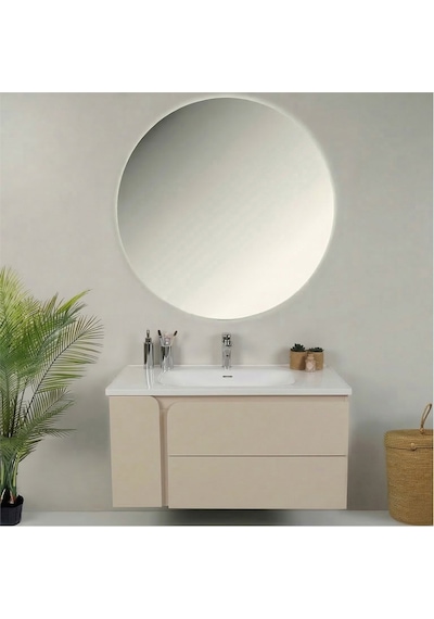 Kobos Future 100 Cm Banyo Dolabı Seti Vanilla Grey Vanilya Kobos Future 100 Cm Banyo Dolabı Seti Vanilla Grey Vanilya