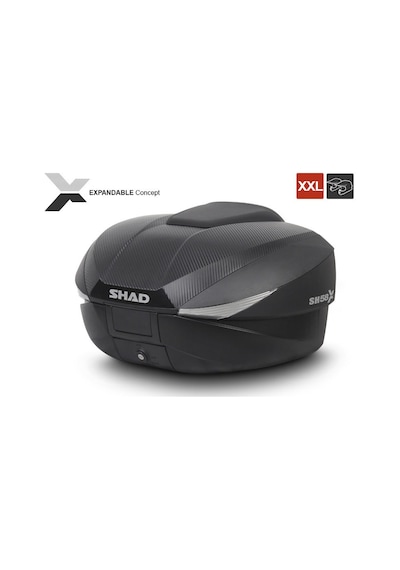 Shad Sh58X Arka Çanta Siyah Carbon Genişleyebilen Model