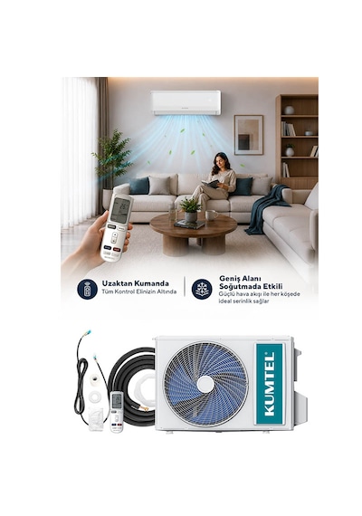 Kumtel Sugi KMSAC-18 18000 Btu A++ Inverter Duvar Tipi Klima