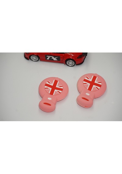 Mini Cooper Uyumlu Clubman Countryman R56 Silikon Anahtar Pembe Kılıf Se