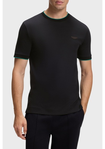 Boss % 100 Pamuk Regular Fit Bisiklet Yaka T Shirt Erkek T Shirt 50575011 001 Siyah