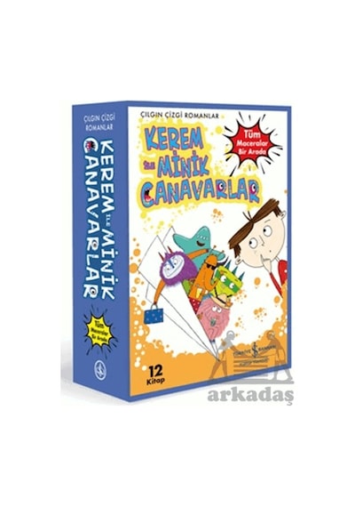 Kerem İle Minik Canavarlar - Tüm Maceralar Bir Arada 12 Kitap İş Bankası Kültür Yayınları