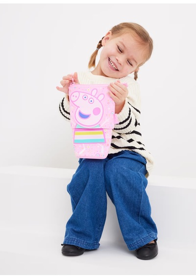 Peppa Pıg İç İçe Geçmeli Katlanır Kalem Kutusu Pembe