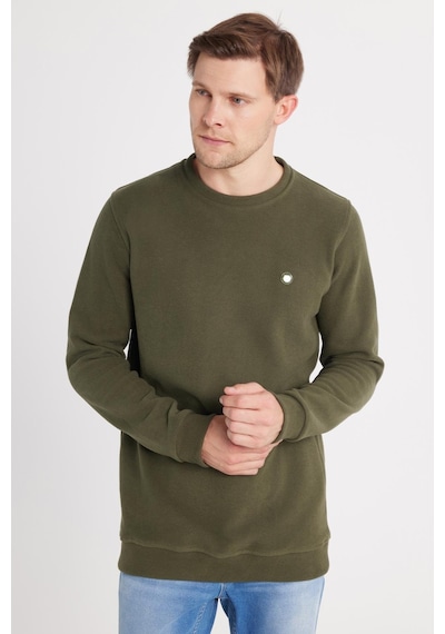 Tudors Erkek Slim Fit Dar Kesim Pamuklu Selanik Kumaş Bisiklet Yaka Haki Sweatshirt-35779 Haki Tudors Erkek Slim Fit Dar Kesim Pamuklu Selanik Kumaş Bisiklet Yaka Haki Sweatshirt-35779 Haki