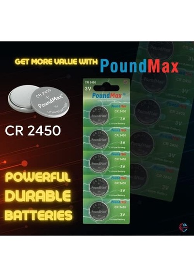 5 Adet 2450 Cr2450 Dl2450 Dl2450 Ecr2450 Kcr2450 3v Lityum Düğme Piller, Düğme Pil, Çocuklara Dayanıklı Ambalaj, Akıllı Ev Cihazları, Küçük Elektronik Ev Aletleri, Araba Anahtarları Ve Diğer
