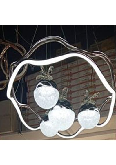 Has Light Taç Model Led Avize 3 Renkli Krom Rengi Gövde