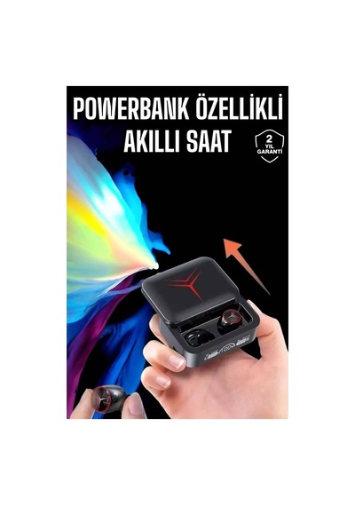 Powerbankli Kulaklık Bluetooth Bağlantılı Çoklu Bağlantı