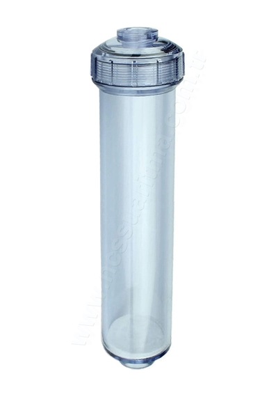 12 Inç Inline Doldurulabilir Şeffaf Filtre Kabı