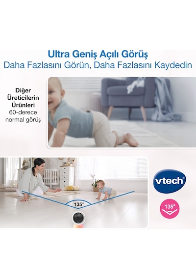 Vtech Uyarlanabilir Gece Lambalı 5 Wi-fi Görüntülü Bebek Monitörü - Rm5756hd