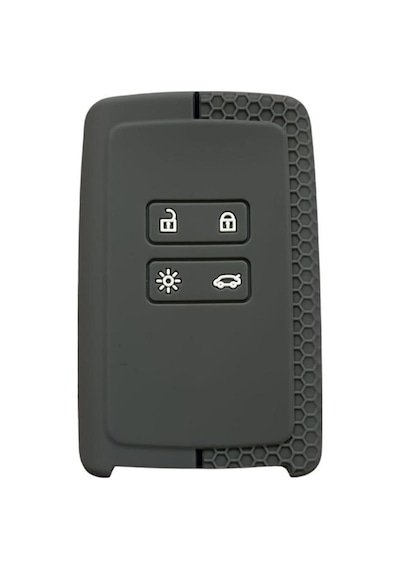 Gma Keys Renault Clio E-tech Austral Megane E-tech 4 Anahtar Koruma Kılıfı Petek Desenli Gri Siyah