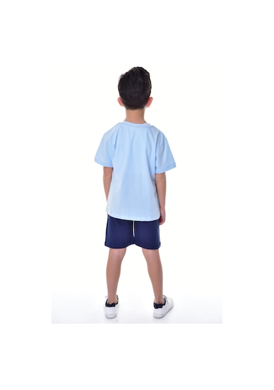 Zuzunga Bluey Baskılı 2'li Şort - T-shirt Çocuk Takım Mint Mint Yeşili