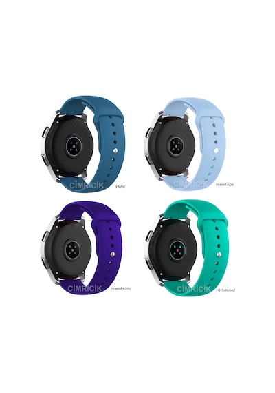 Samsung Galaxy Uyumlu Watch Active 2 40Mm Kordon Kayış (20 Mm) Silikon