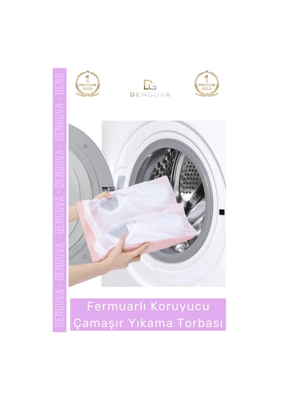 Özel Üretim Premium Koruyucu Fermuarlı Leke Çıkartıcı Ayakkabı Çamaşır Yıkama Torbası Filesi - 2 Ade Çok Renkli
