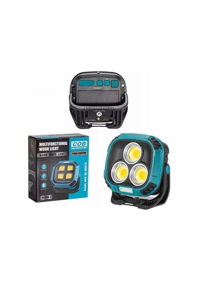 Powermaster Mx-w891 4000k - 7000k - Kırmızı 3 Cob Ledli 30 Watt Çok Fonksiyonlu Çalışma Lambası Powerbank Diğer