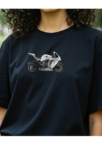 Spaydırman Temalı Tasarımlı Baskılı T-shirt Siyah