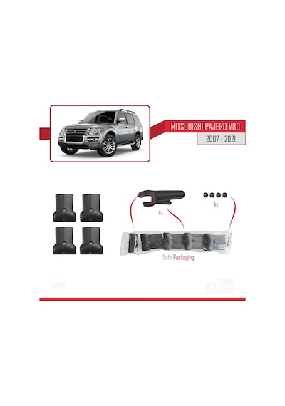 Mitsubishi Pajero (V80) 2007 Ve Sonrası Fly Model Ara Atkı Tavan
