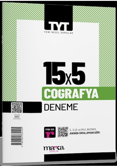 Tyt Coğrafya 15x5 Deneme Marka Yayınları
